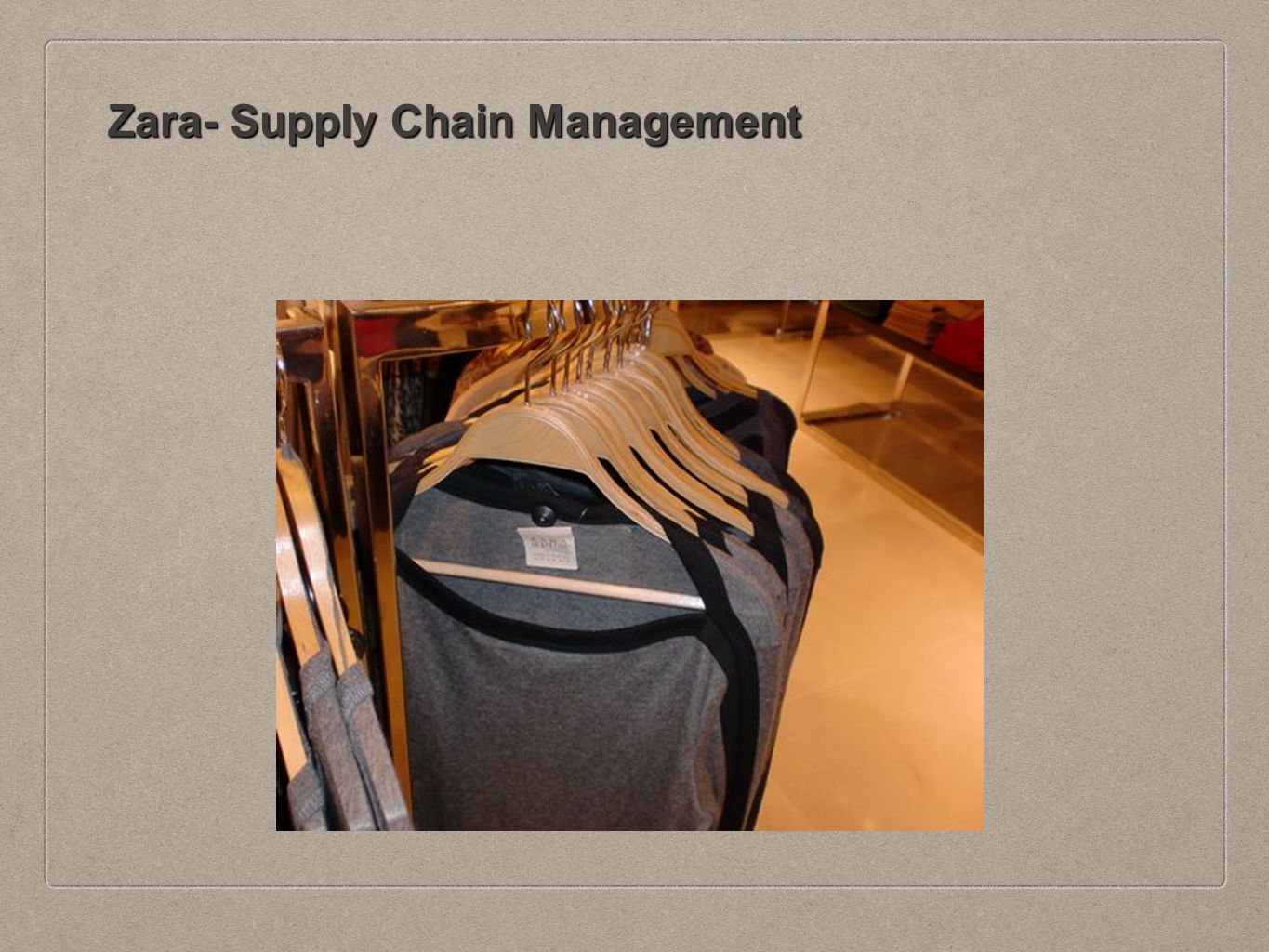 Zara supply chain management case study solution